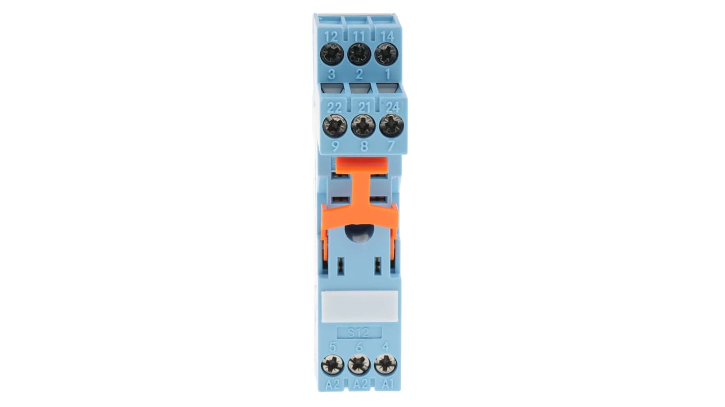 Releco MRC 8 Pin 250V ac DIN Rail Relay Socket, for use with IRC Series