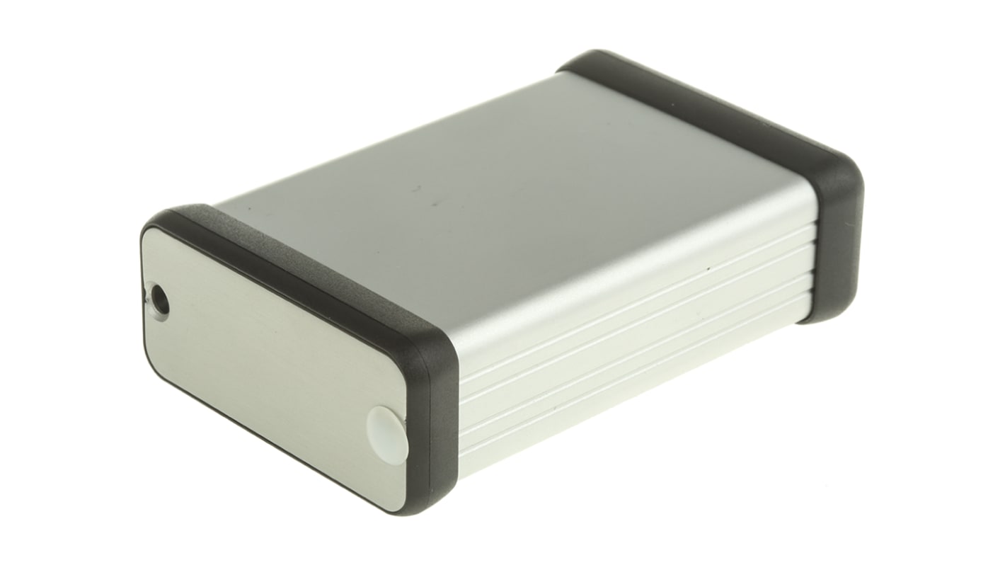 Hammond 铝便携外壳, IP54, 银色阳极化工艺, 80 x 54 x 23mm, 1455系列