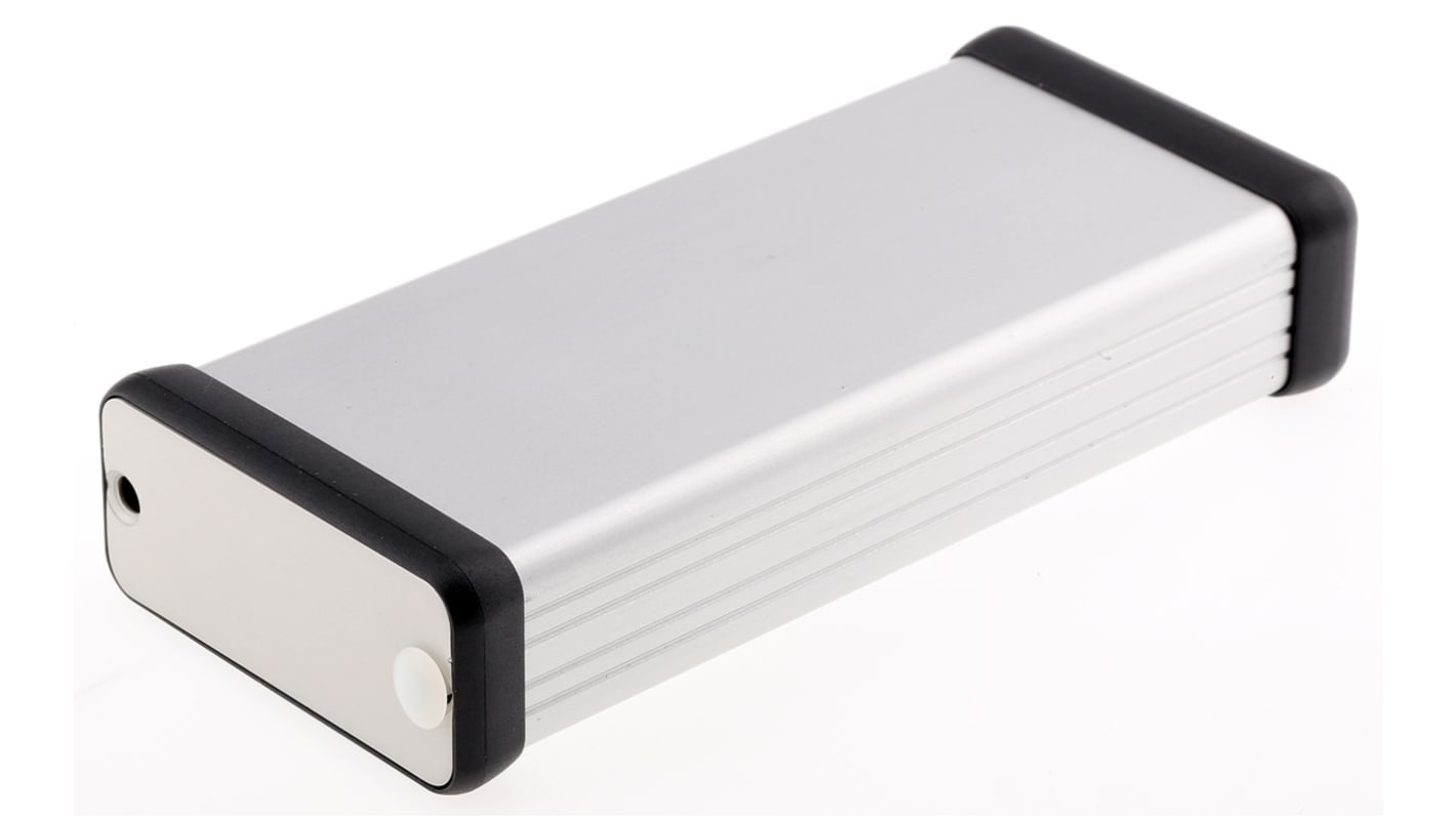 Hammond 1455 Series Silver Anodised Aluminium Hand Held Enclosure, , IP54, 120 x 54 x 23mm