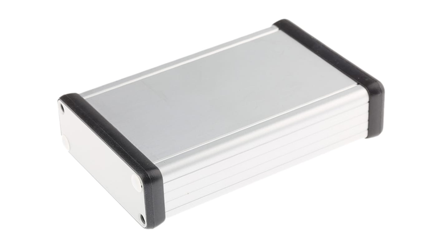 Caja portátil Hammond de Aluminio Anodizado de plata, 120 x 78 x 27mm, , , , IP54