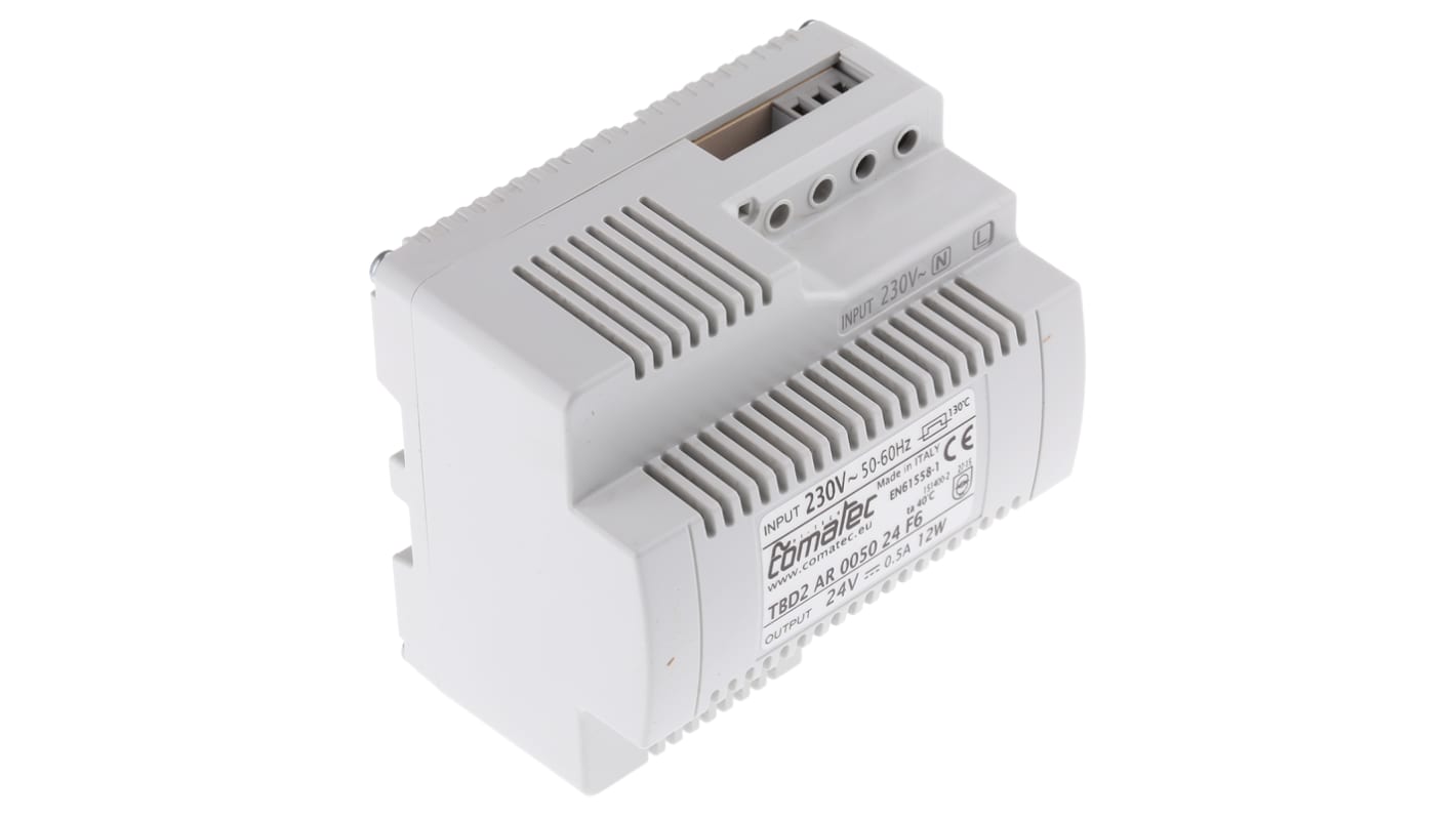 Comatec TBD2 DIN-Schienen Netzteil Linear 24V dc / 500mA 12W 230V ac