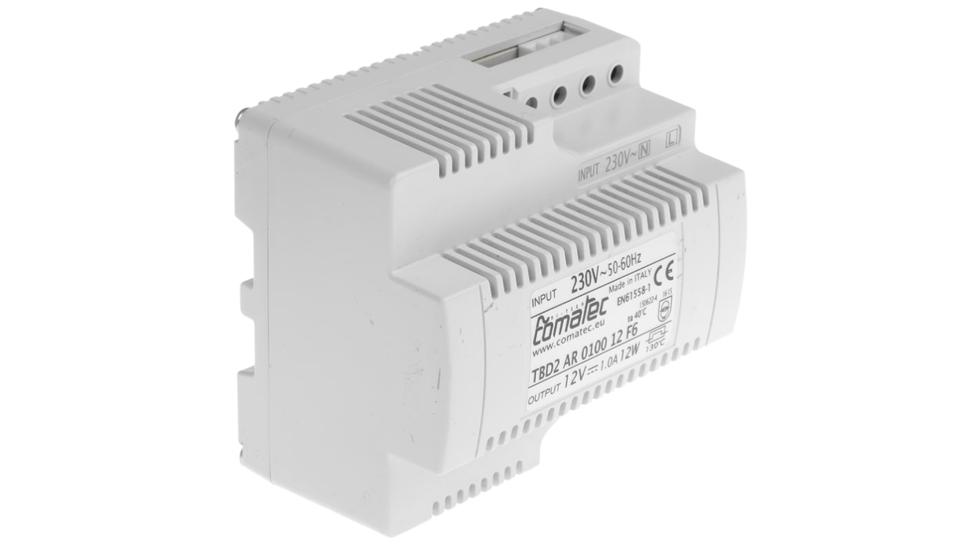 Comatec TBD2 DIN-Schienen Netzteil Linear 12V dc / 1A 12W 230V ac