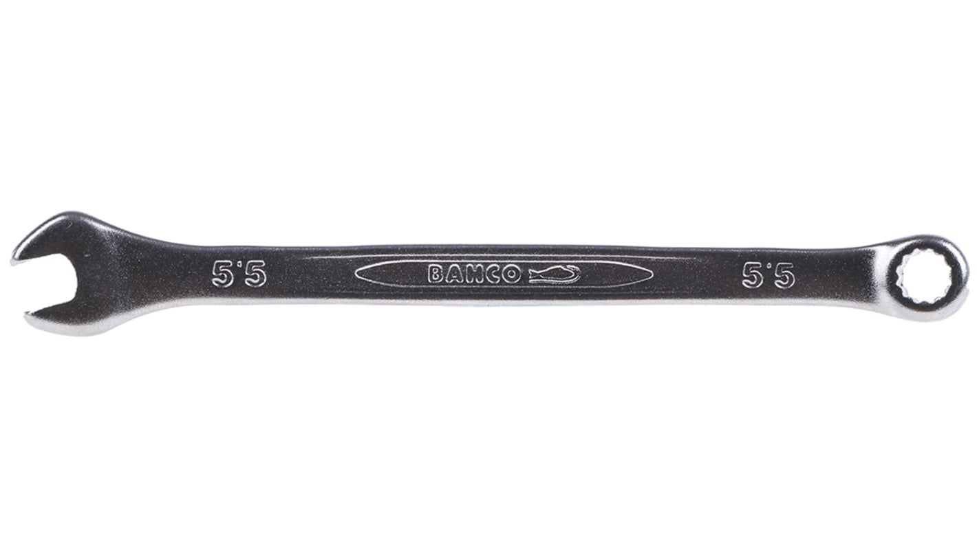 Bahco 111M Series Combination Spanner, 5.5mm, Metric, Double Ended, 112 mm Overall