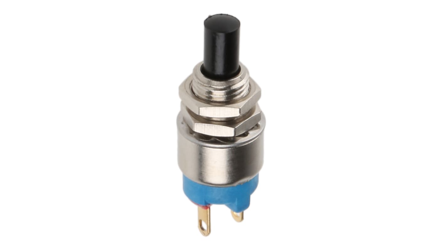 APEM Push Button Switch, Momentary, Panel Mount, 6.5mm Cutout, SPST, 30V dc