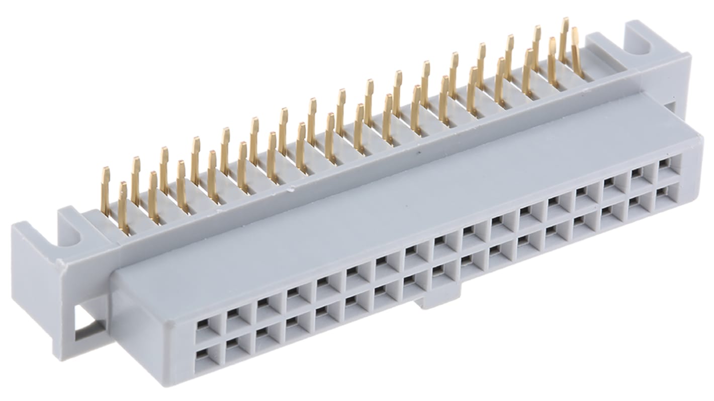 3M 5100 Series Right Angle Through Hole Mount PCB Socket, 34-Contact, 2-Row, 2.54mm Pitch, Solder Termination