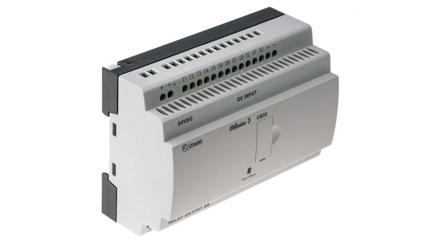 Crouzet Millenium 3 Logikmodul, 18 Eing. Relais Ausg.Typ Analog, digital Eing.Typ 24 V dc