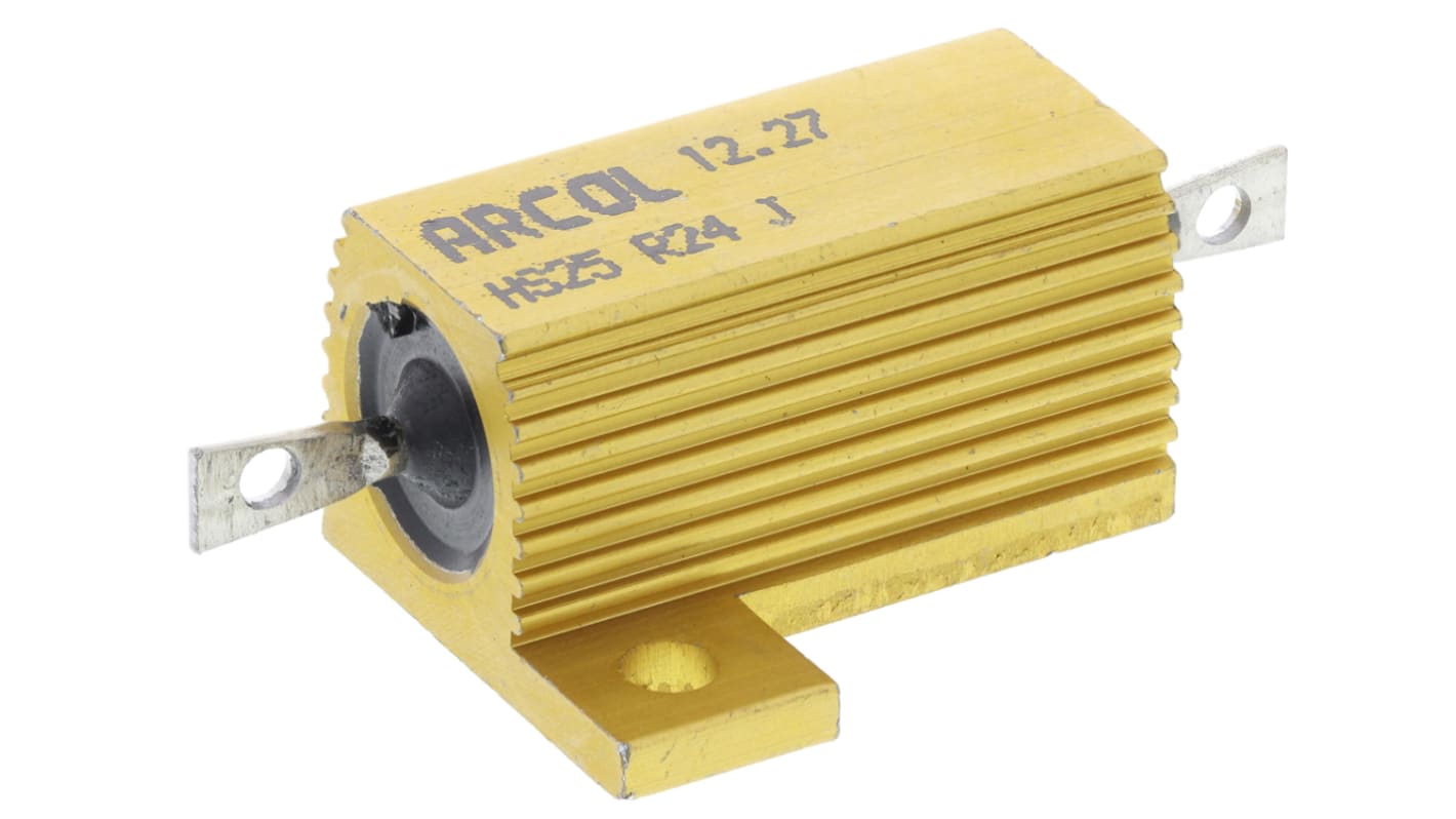HS25 R24 J | Arcol シャーシ取り付け抵抗器,25W,240mΩ,±5% | RS