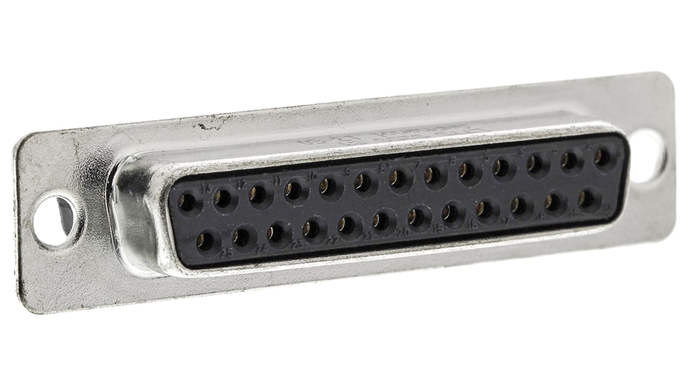 Conector D-sub Amphenol Communications Solutions, paso 2.76mm, Recto, Montaje de Cable, Hembra, Terminación Terminal