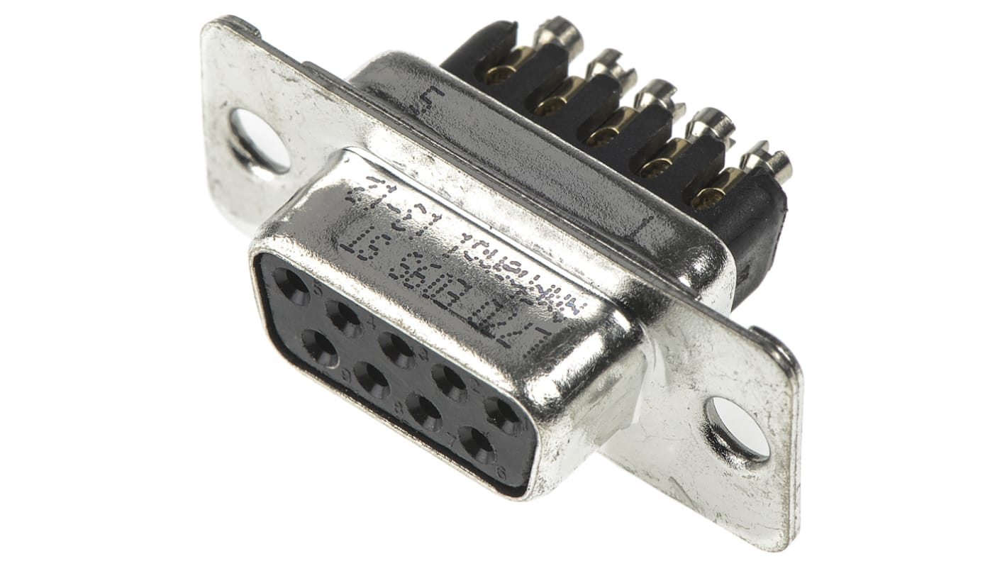 Amphenol Communications Solutions 9 Way Cable Mount D-sub Connector Socket, 2.74mm Pitch