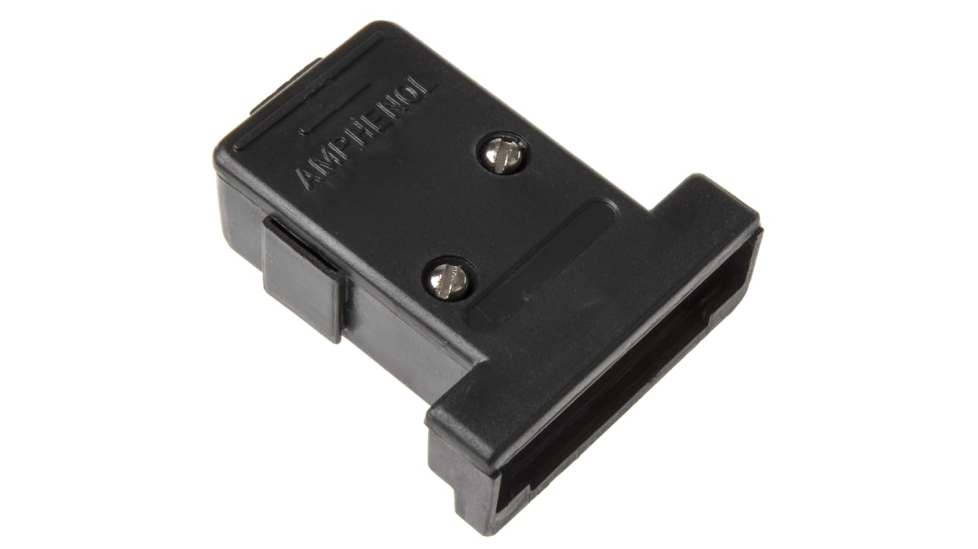 Amphenol Communications Solutions Polymer Angled, Straight D Sub Backshell, 15 Way