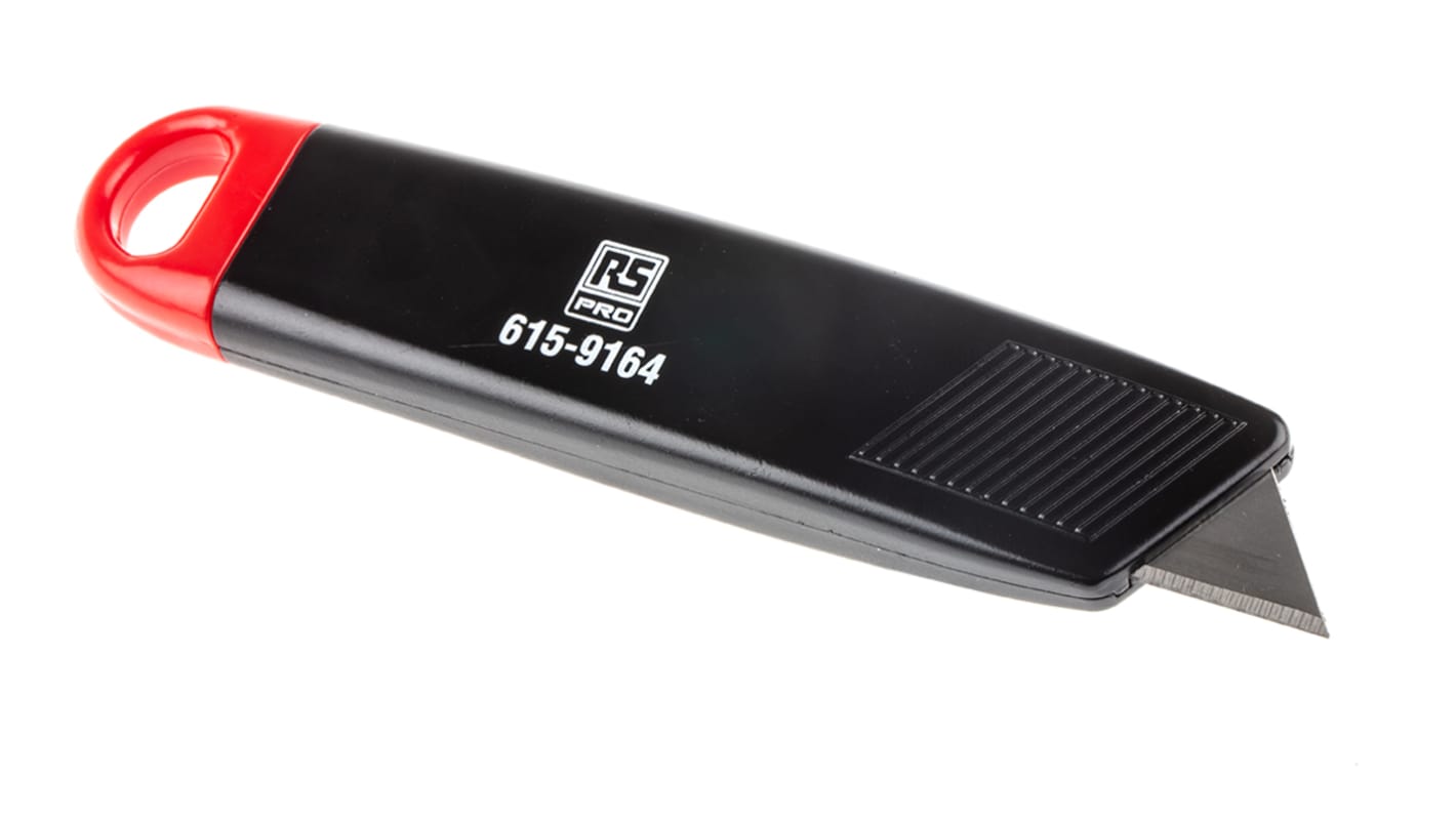 RS PRO Safety Knife with Straight Blade, Retractable
