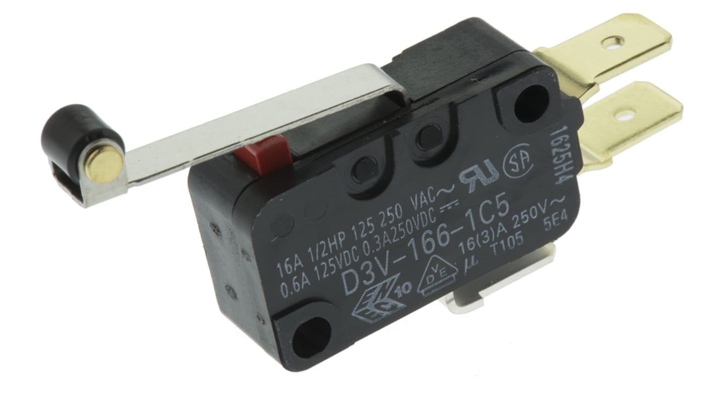 Łącznik Micro z dźwignią z rolką Omron SP-CO IP40