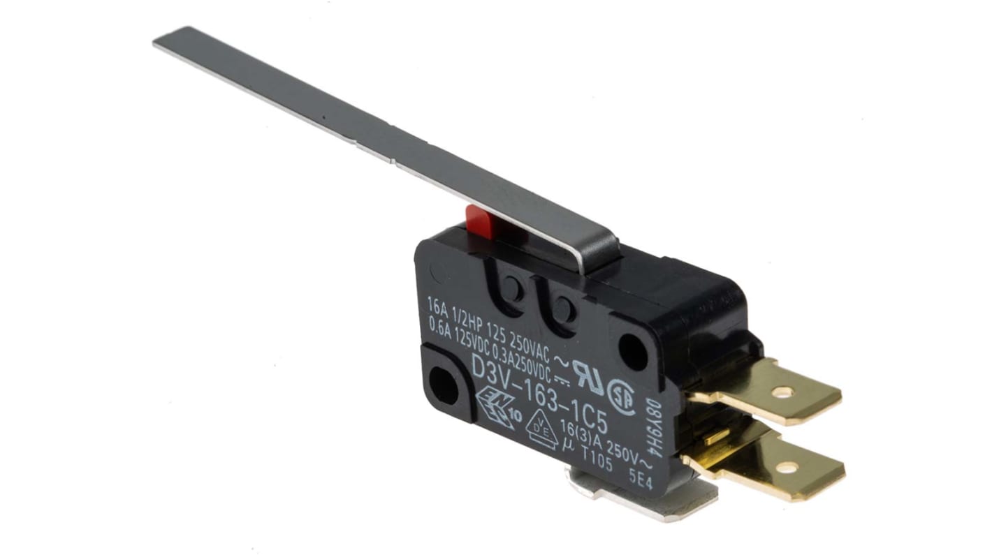 Łącznik Micro z długą dźwignią Omron SPDT IP40