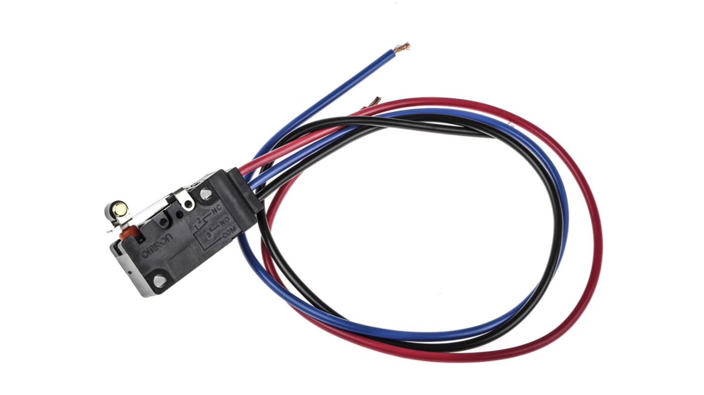 Łącznik Micro z dźwignią z rolką Omron SPDT IP67