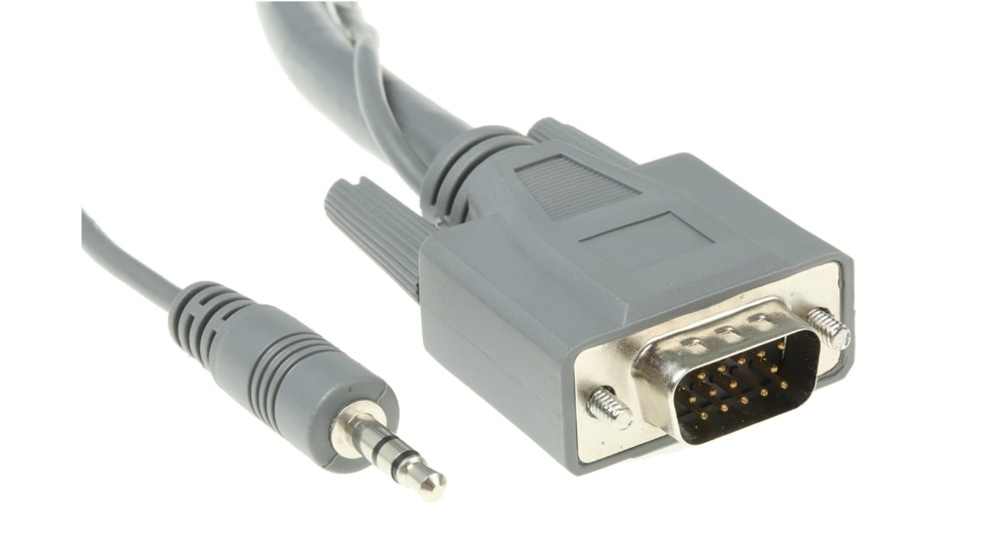 Kabel VGA złącze A Męskie złącze B Męskie długość 3m Szary Roline