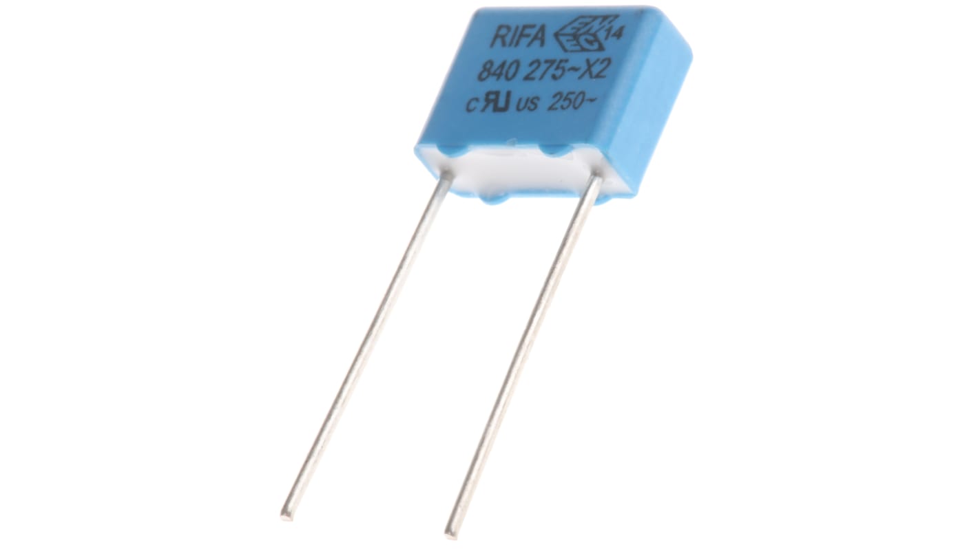 KEMET PHE840 Metallised Polypropylene Film Capacitor, 275 V ac, 760 V dc, ±20%, 10nF, Through Hole
