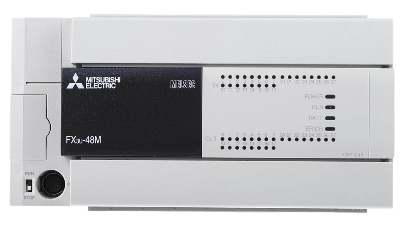 FX3U-48MT/ESS | Mitsubishi FX3U ロジックモジュール 100 FX3U-48MT/ESS | Mitsubishi FX3U ロジックモジュール 100
