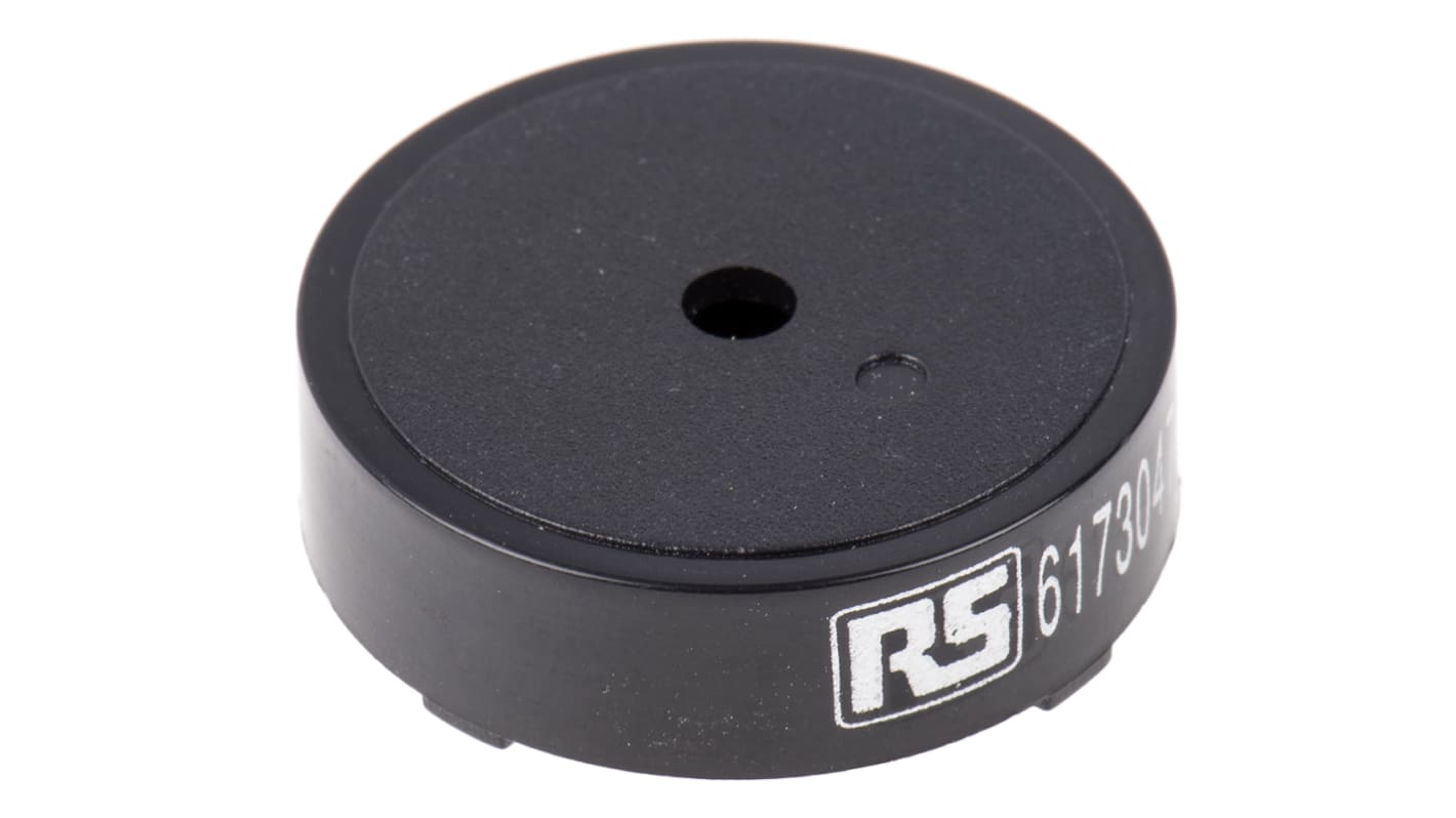 RS PRO 85dB Through Hole Continuous External Piezo Buzzer, 24 x 7.5mm, 1V ac Min, 30V ac Max