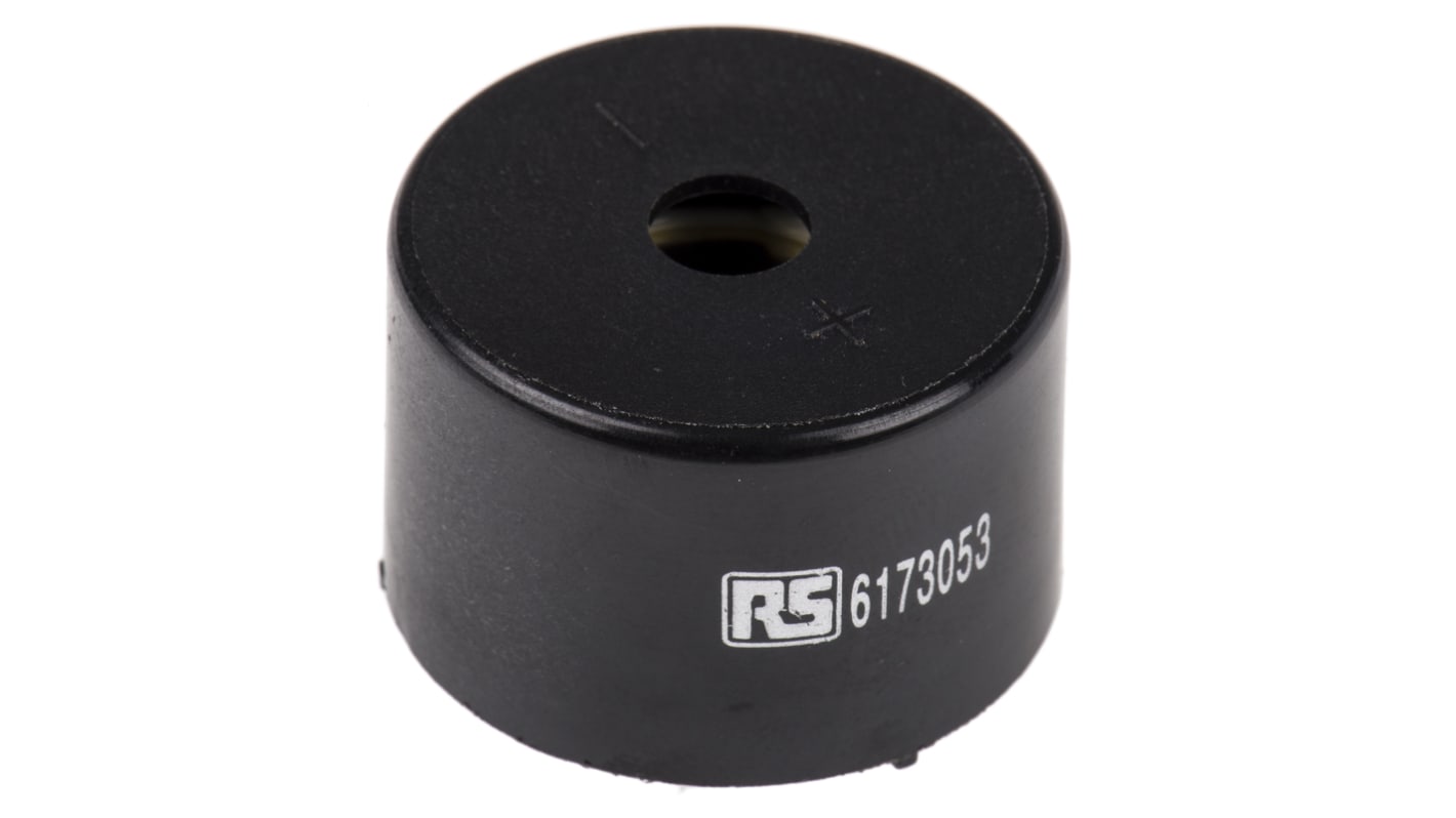 RS PRO 77dB Through Hole Continuous Internal Piezo Buzzer, 30 x 20mm, 3V dc Min, 24V dc Max