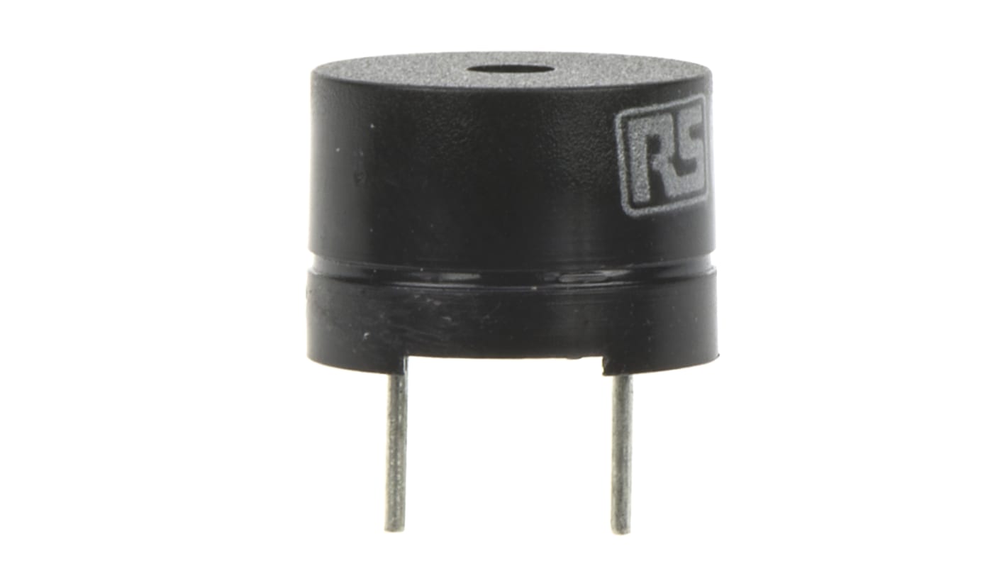 RS PRO 80dB Through Hole External Magnetic Buzzer Component, 12 x 8.5mm, 1V ac Min, 3V ac Max