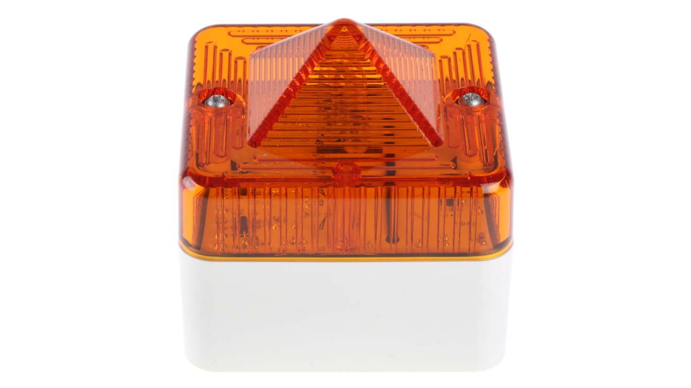 e2s L101X Series Amber Flashing Beacon, 24 V ac/dc, Surface Mount, Xenon Bulb, IP66