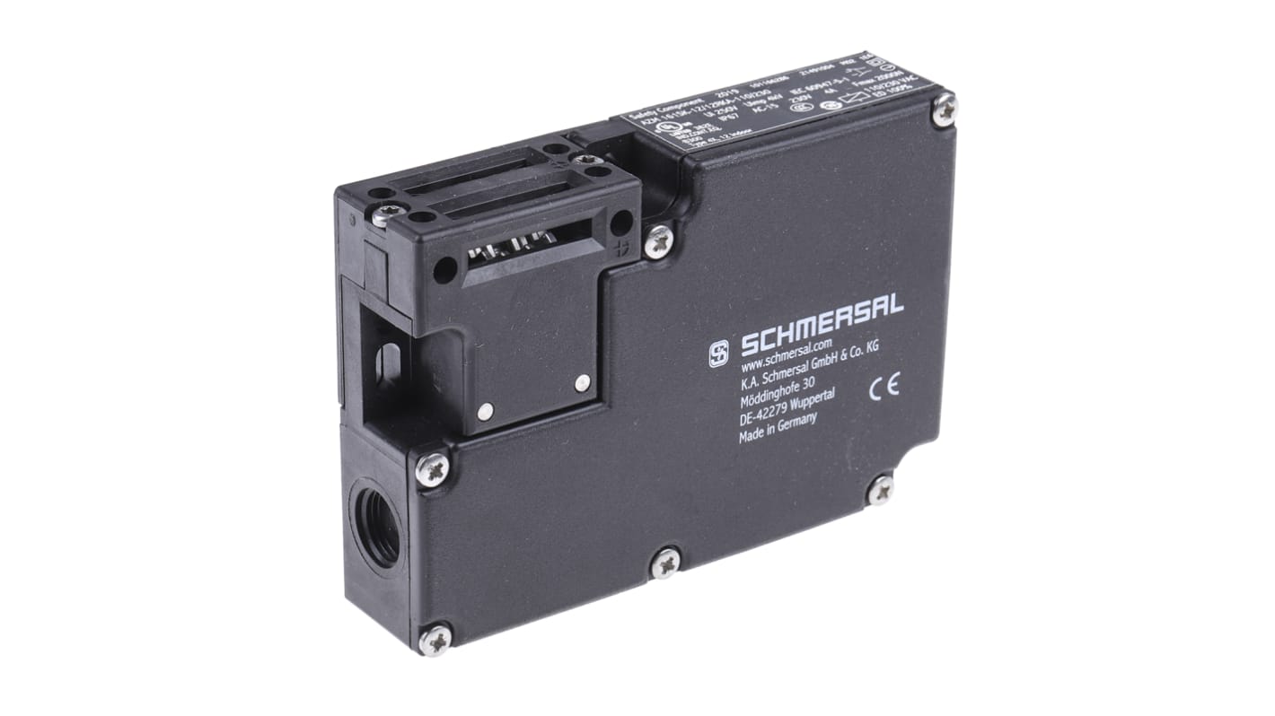 Schmersal AZM 161 Series Solenoid Interlock Switch, Power to Lock, 110V ac, 2NC/1NO