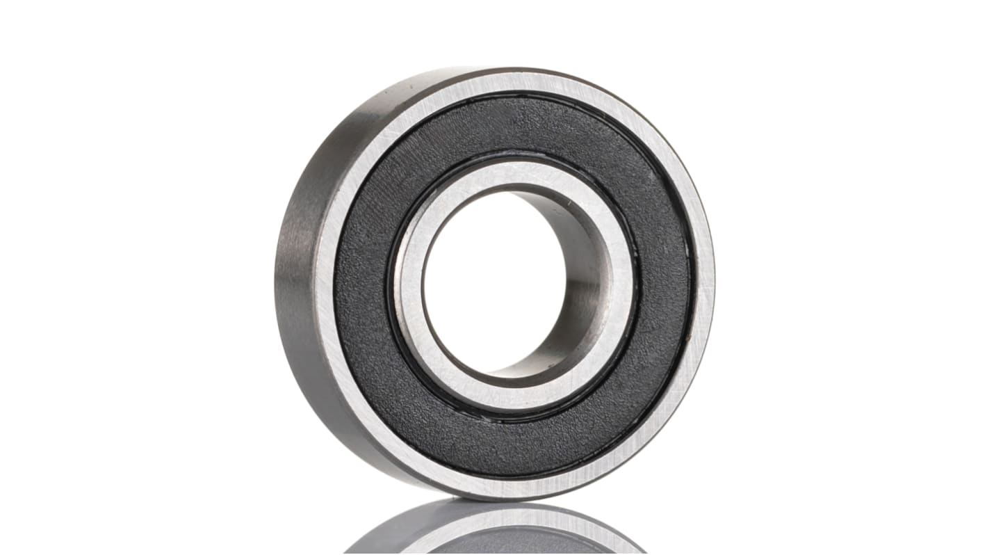 RS PRO 6001-2RS Single Row Deep Groove Ball Bearing- Both Sides Sealed 12mm I.D, 28mm O.D