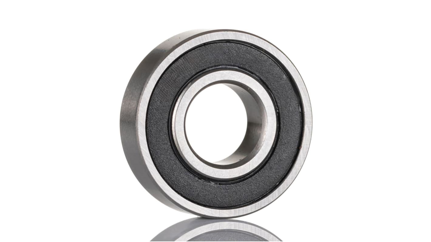 RS PRO 6004-2RS Single Row Deep Groove Ball Bearing- Both Sides Sealed 20mm I.D, 42mm O.D