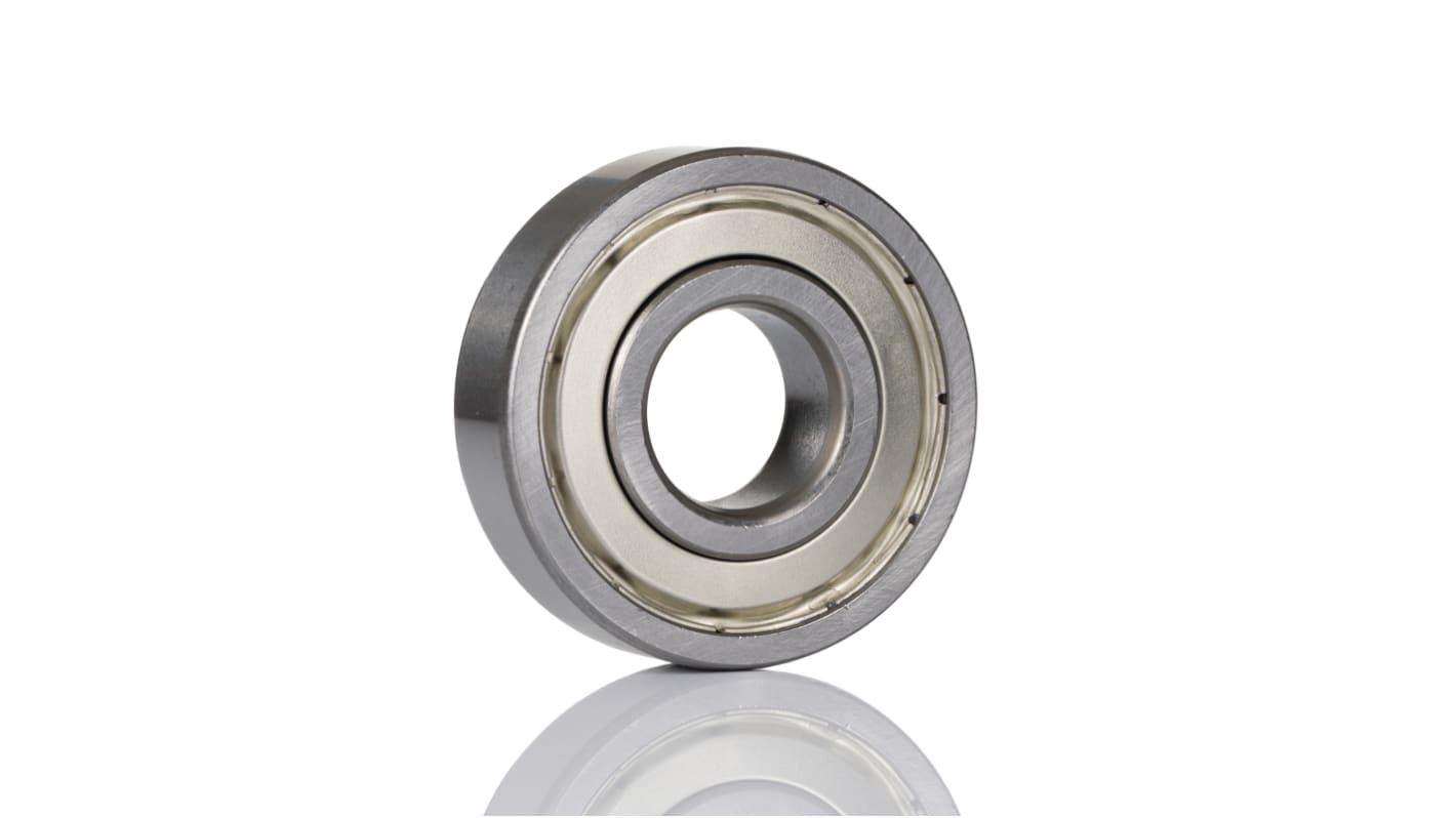 RS PRO 6004-2Z Single Row Deep Groove Ball Bearing- Both Sides Shielded 20mm I.D, 42mm O.D
