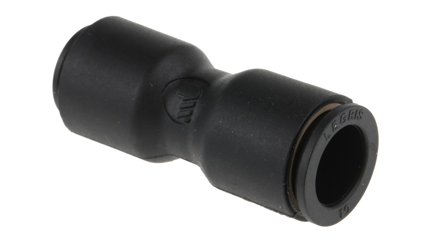 Legris LF3000 Series Straight Tube-to-Tube Adaptor, Push In 8 mm to Push In 10 mm, Tube-to-Tube Connection Style