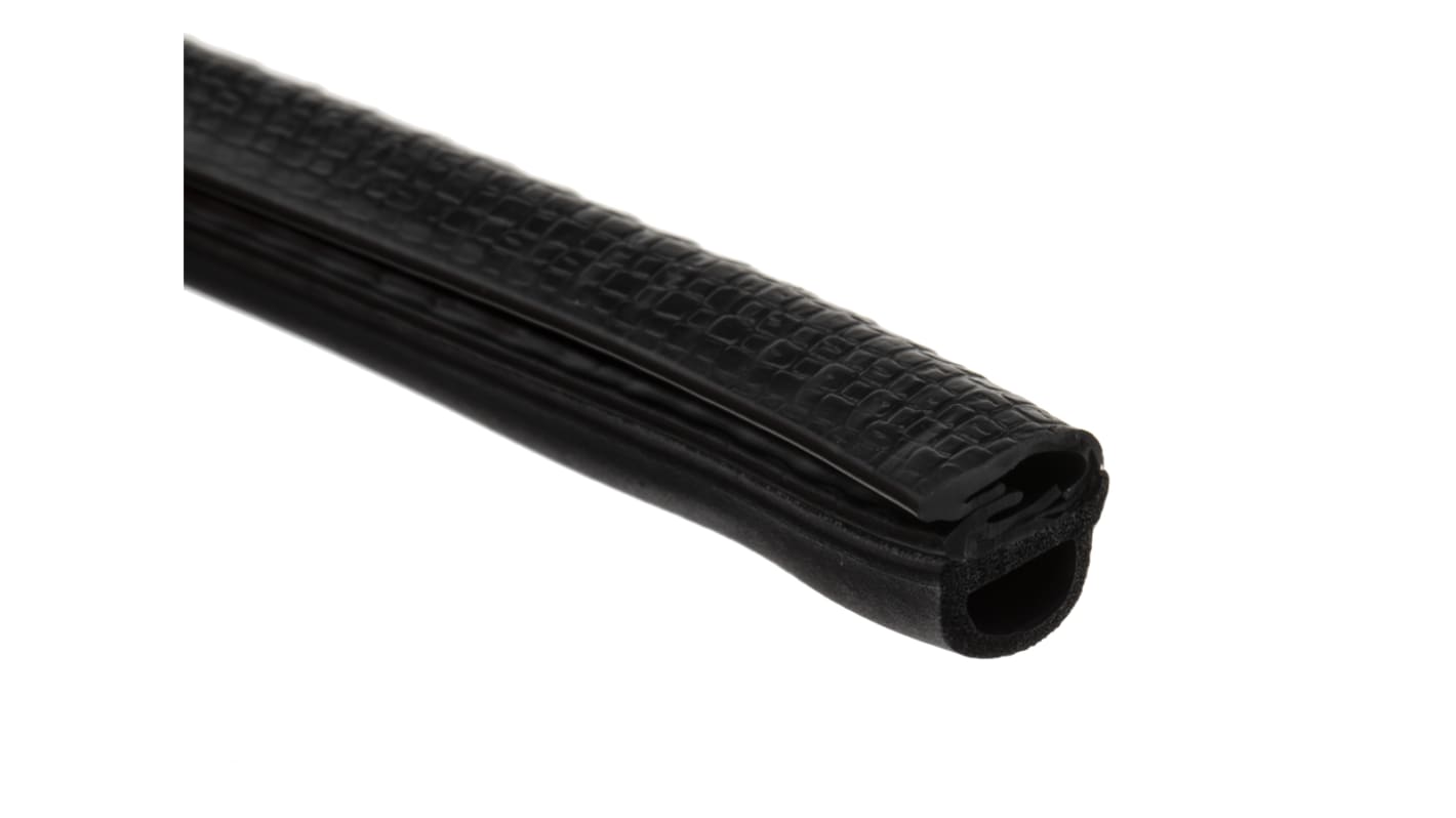 RS PRO Kantbeskyttelse3, Sort5, PVC6, H: 9,5 mm8, B: 12mm9, L: 20m10