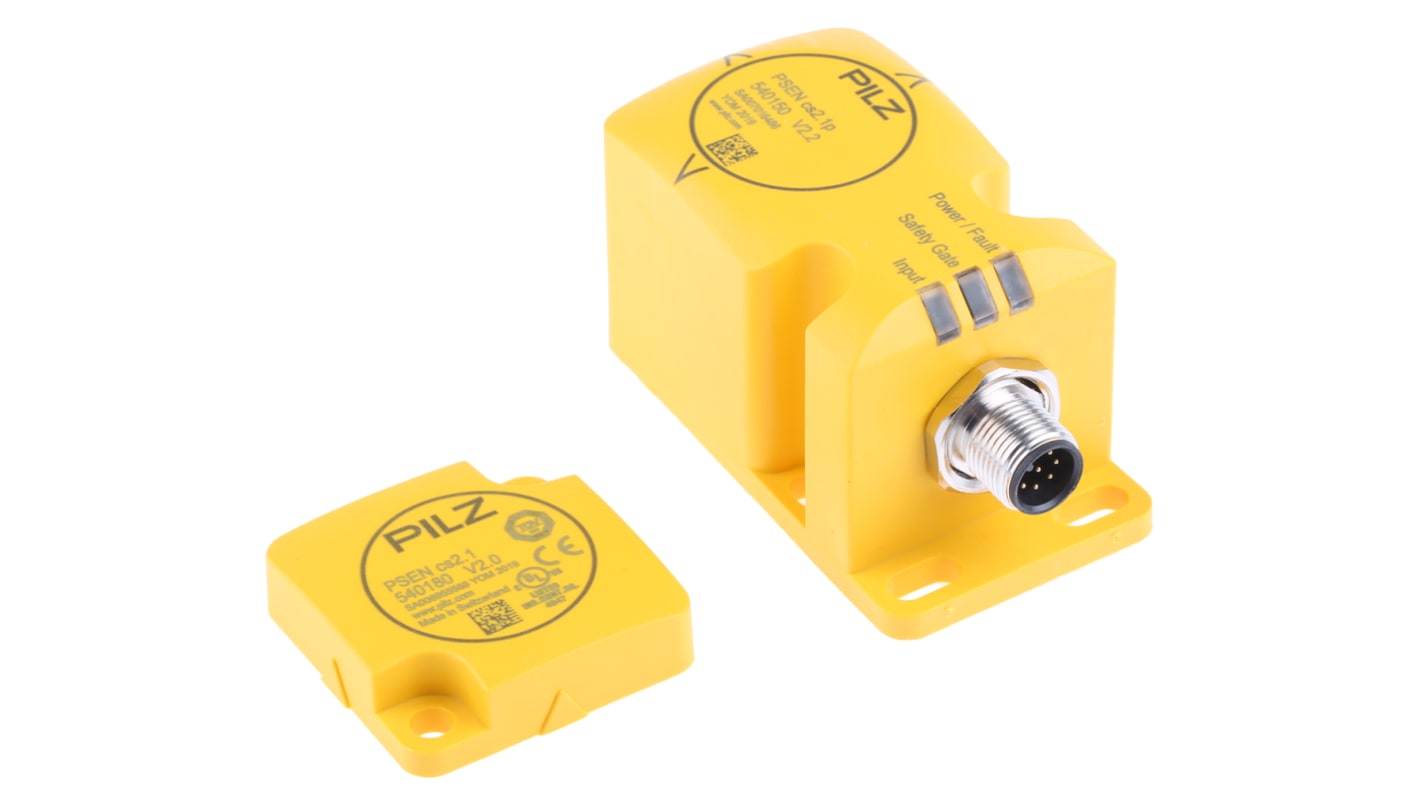 Pilz PSENmag Series Transponder Non-Contact Safety Switch, 24V dc, Plastic Housing, M12