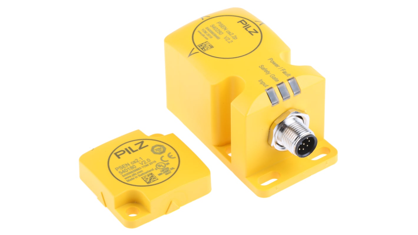 Pilz PSENmag Series Transponder Non-Contact Safety Switch, 24V dc, Plastic Housing, M12