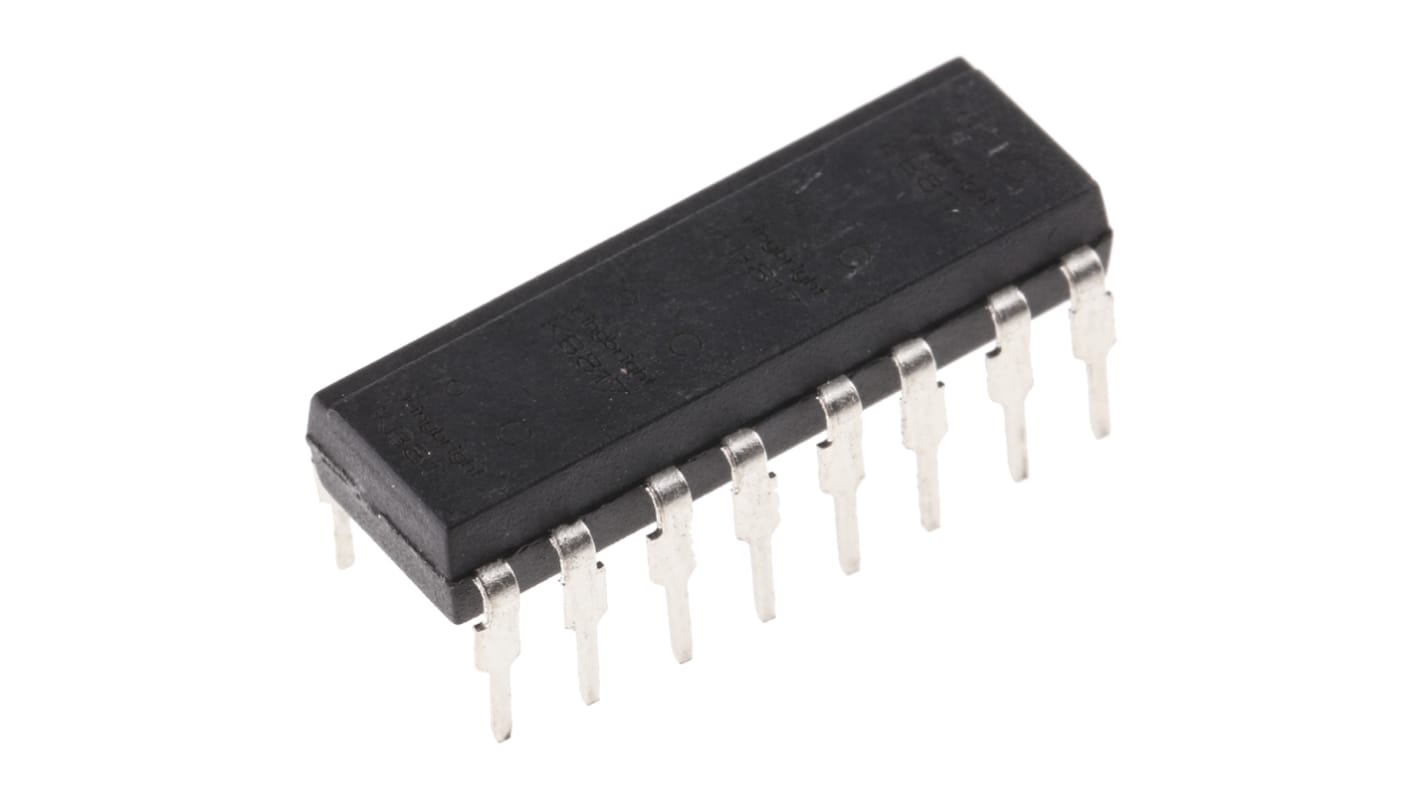 Kingbright, KB847C DC Input Transistor Output Quad Optocoupler, Through Hole, 16-Pin DIP
