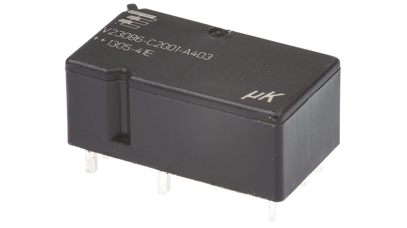 TE Connectivity PCB Mount Automotive Relay, 12V dc Coil Voltage, 25A Switching Current, DPDT
