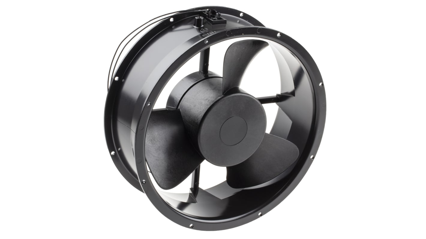 Ventilateur axial RS PRO 230 V ac, 929.3m³/h, 254 x 88.9mm, 33W, Dia. 254mm