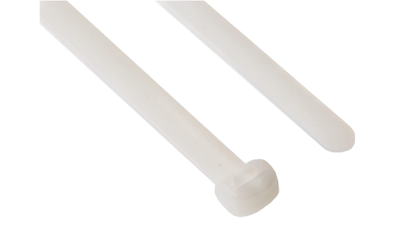 Legrand Cable Tie, 180mm x 7.6 mm, Natural Nylon, Pk-100