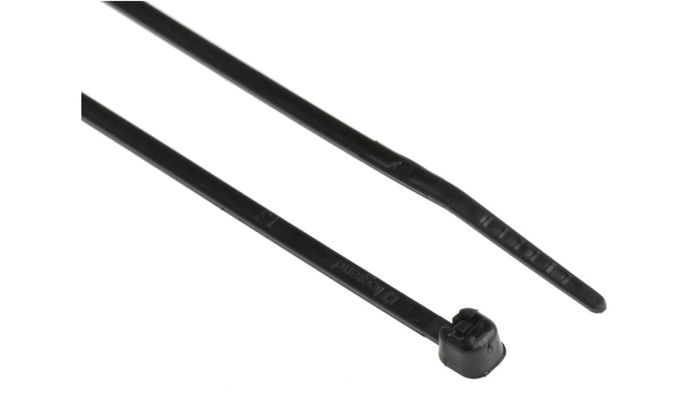 Legrand Cable Tie, 140mm x 2.4 mm, Black Nylon, Pk-100