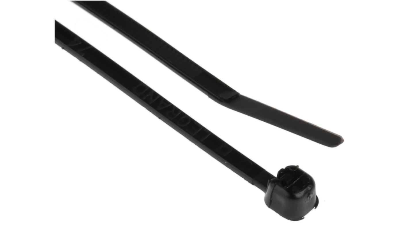 Legrand Cable Tie, 95mm x 2.4 mm, Black Nylon, Pk-100