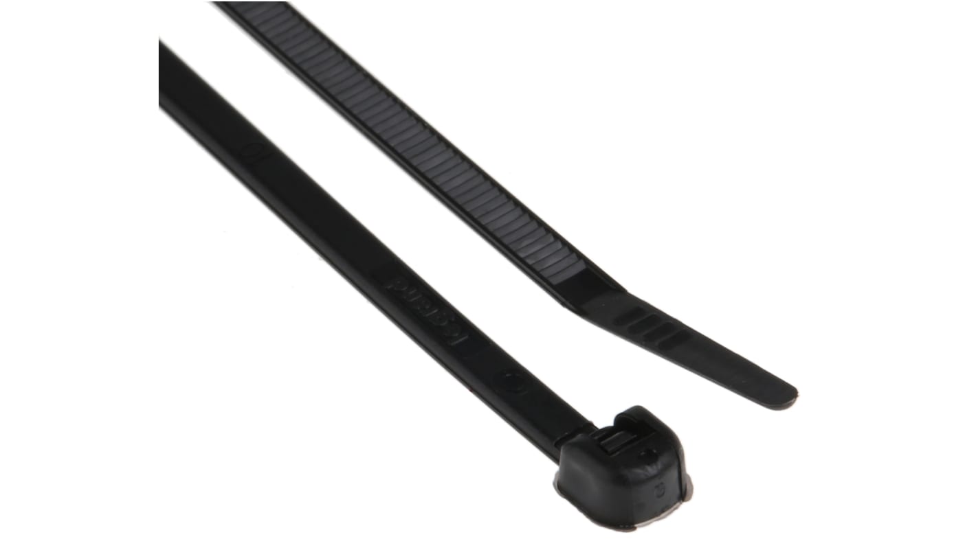 Legrand Cable Tie, 180mm x 3.5 mm, Black Nylon, Pk-100