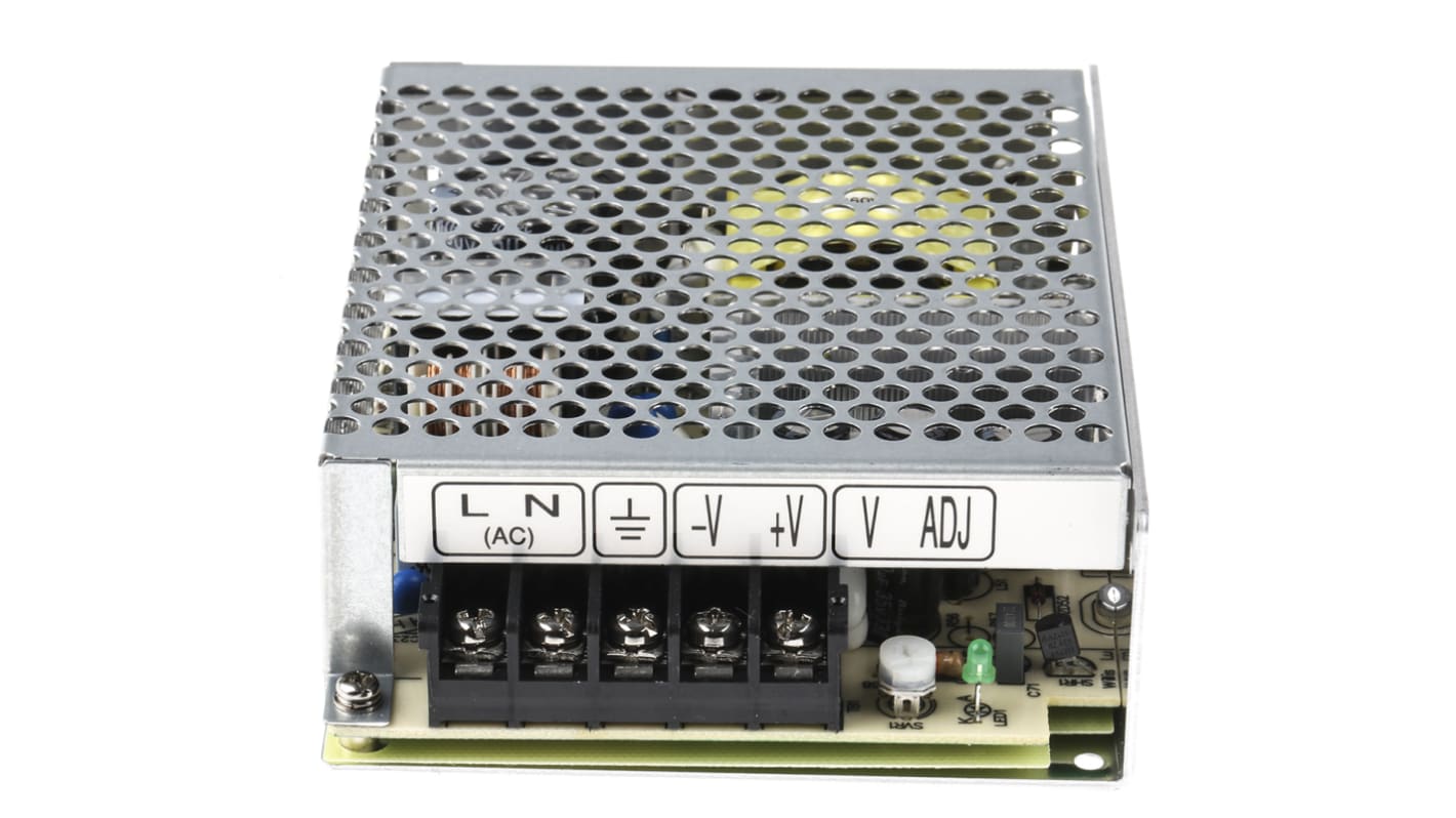 MEAN WELL Switching Power Supply, RS-75-24, 24V dc, 3.2A, 76.8W, 1 Output, 125 → 373 V dc, 88 → 264 V ac