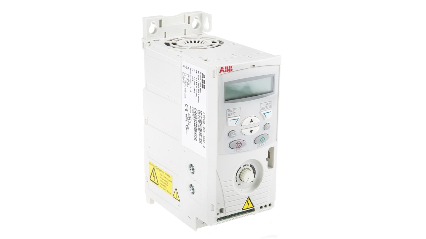 Variateur de fréquence ABB ACS150, 1,1 kW 230 V c.a. 1 phase, 6,7 A, 500Hz