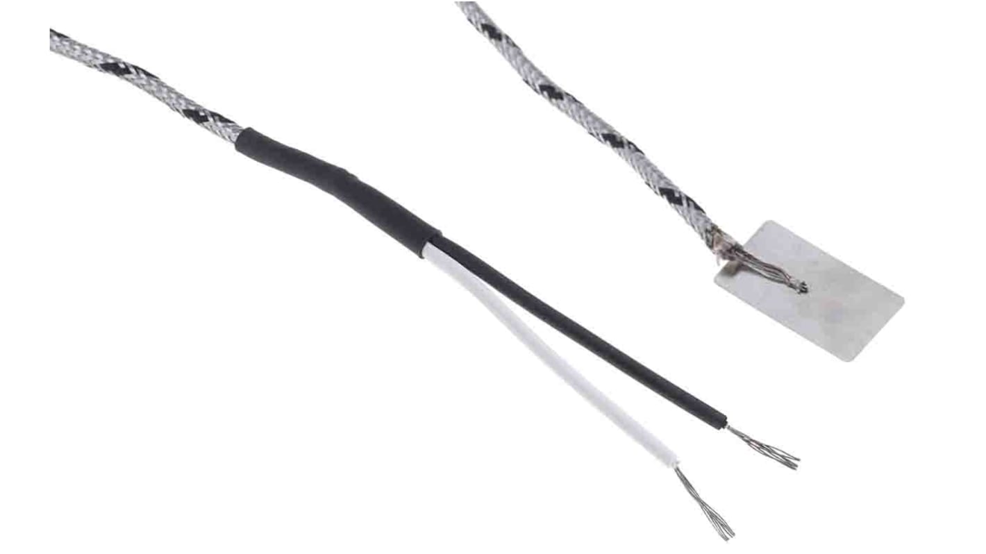 RS PRO Type J Thermocouple 2m Length, 0.2mm Diameter → +350°C