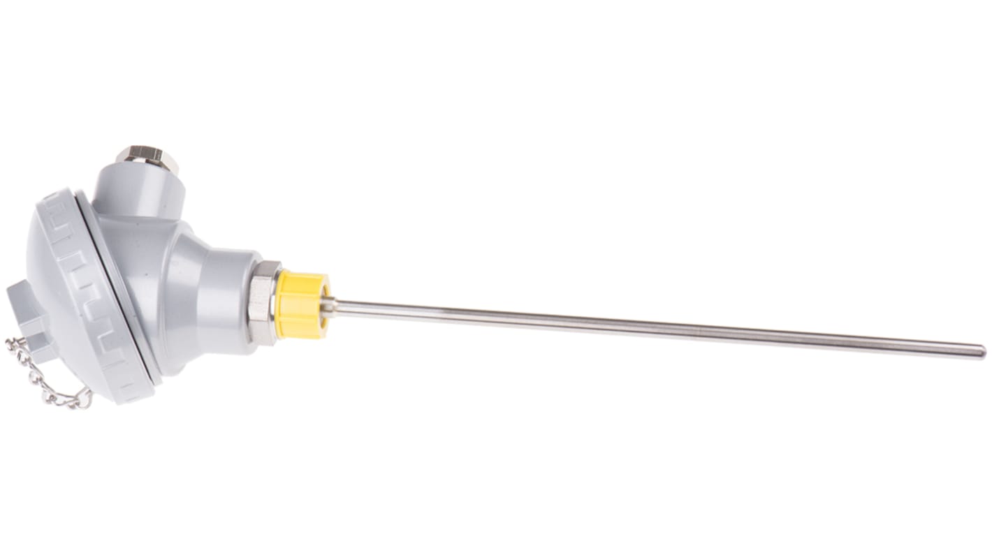 RS PRO Type K Thermocouple 250mm Length, 6mm Diameter → +1100°C