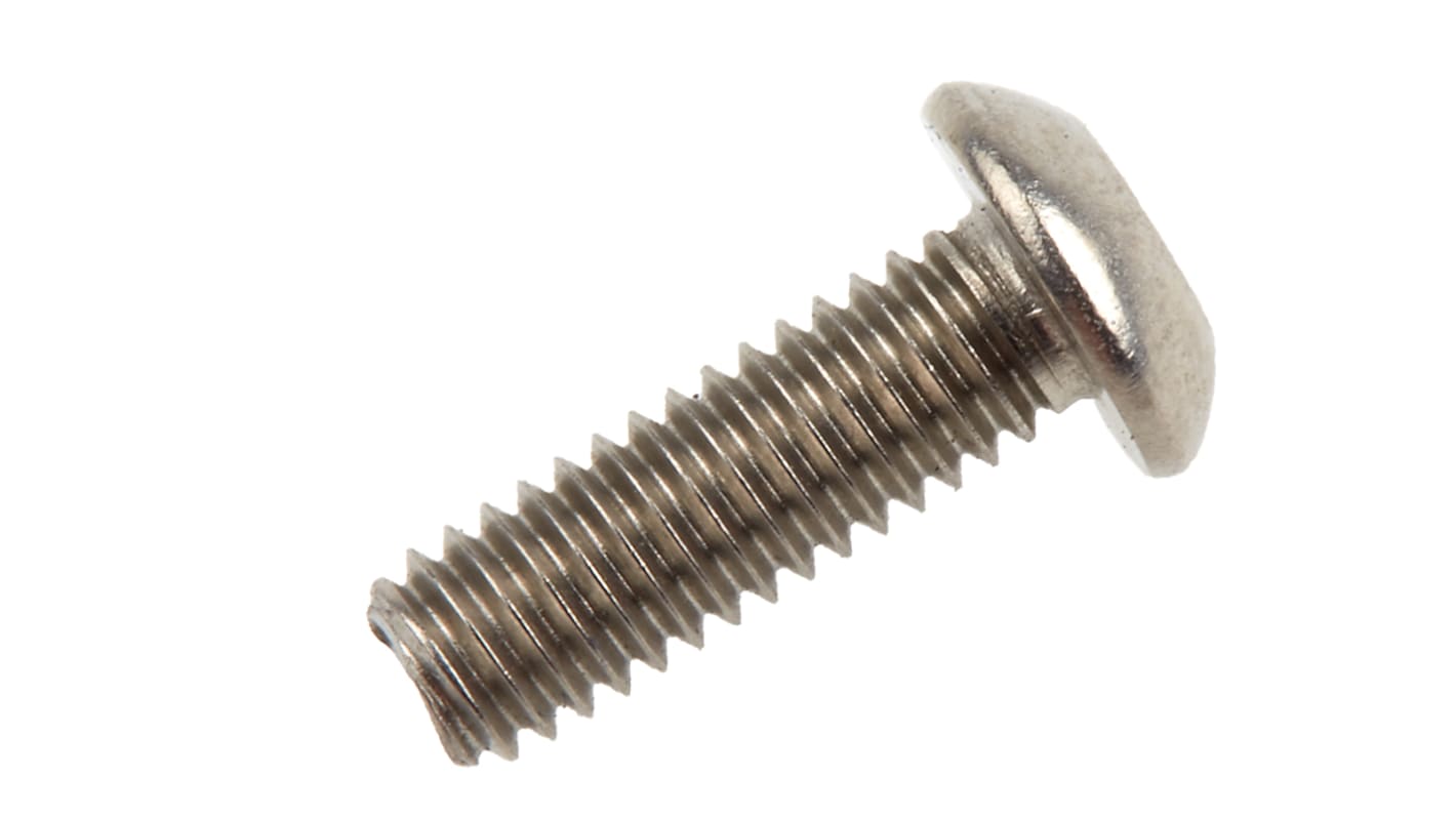 Śruba bezpieczeństwa, M4 x 12mm, materiał: Stal nierdzewna, Zwykłe, RS PRO