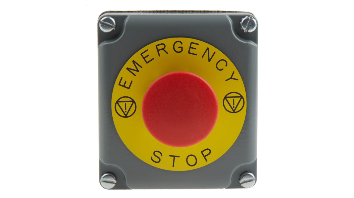 Schneider Electric Harmony 9001K Series Pull Release Emergency Stop Push Button, Surface Mount, 1NC, IP66