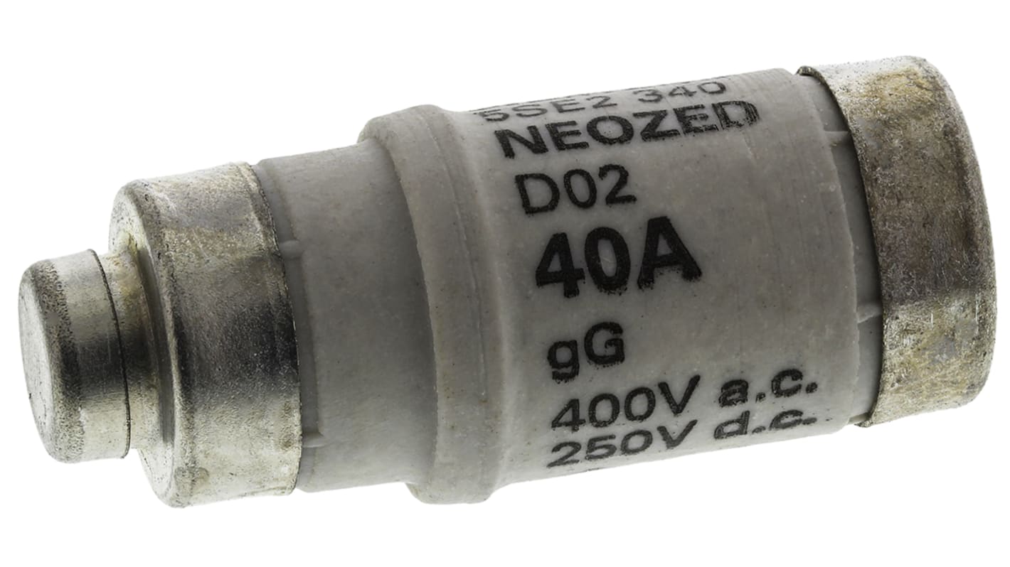 ボトルヒューズ Neozed Siemens, 定格電流 40A D02, 400V ac