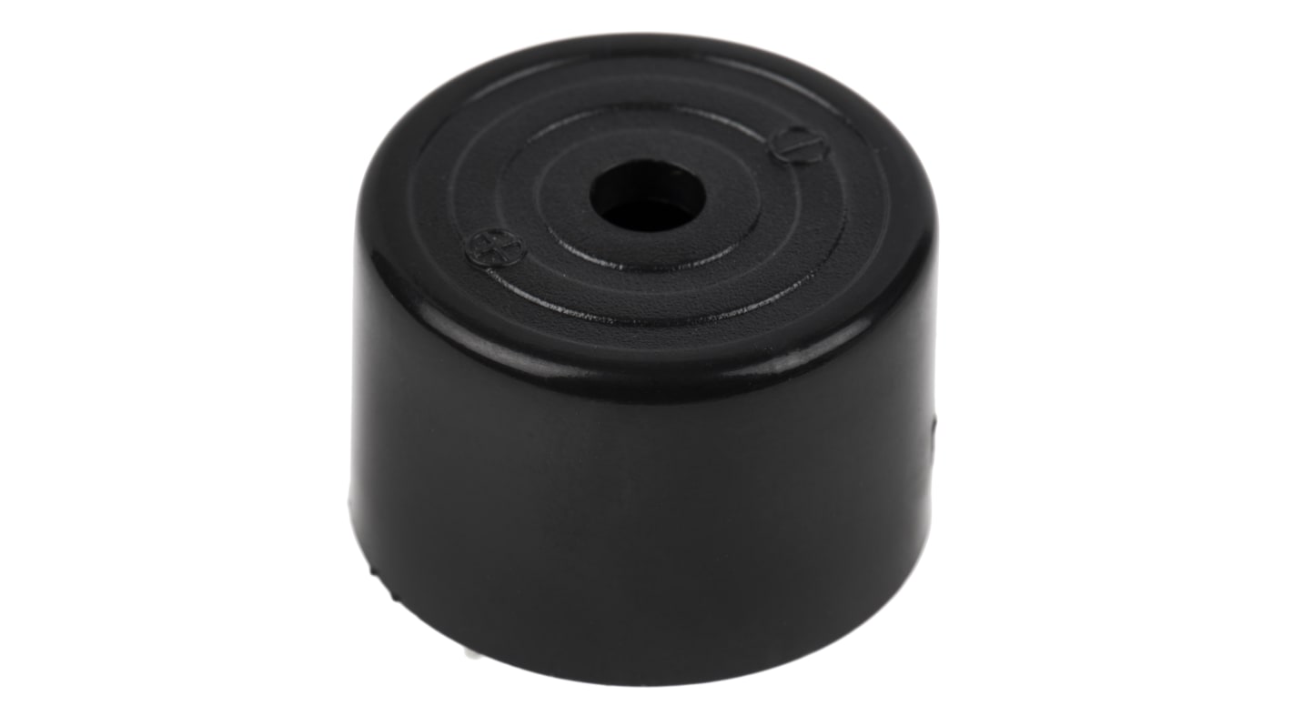 RS PRO 93dB Through Hole Continuous Internal Buzzer, 24.5 (Dia.) x 16mm, 3V dc Min, 20V dc Max