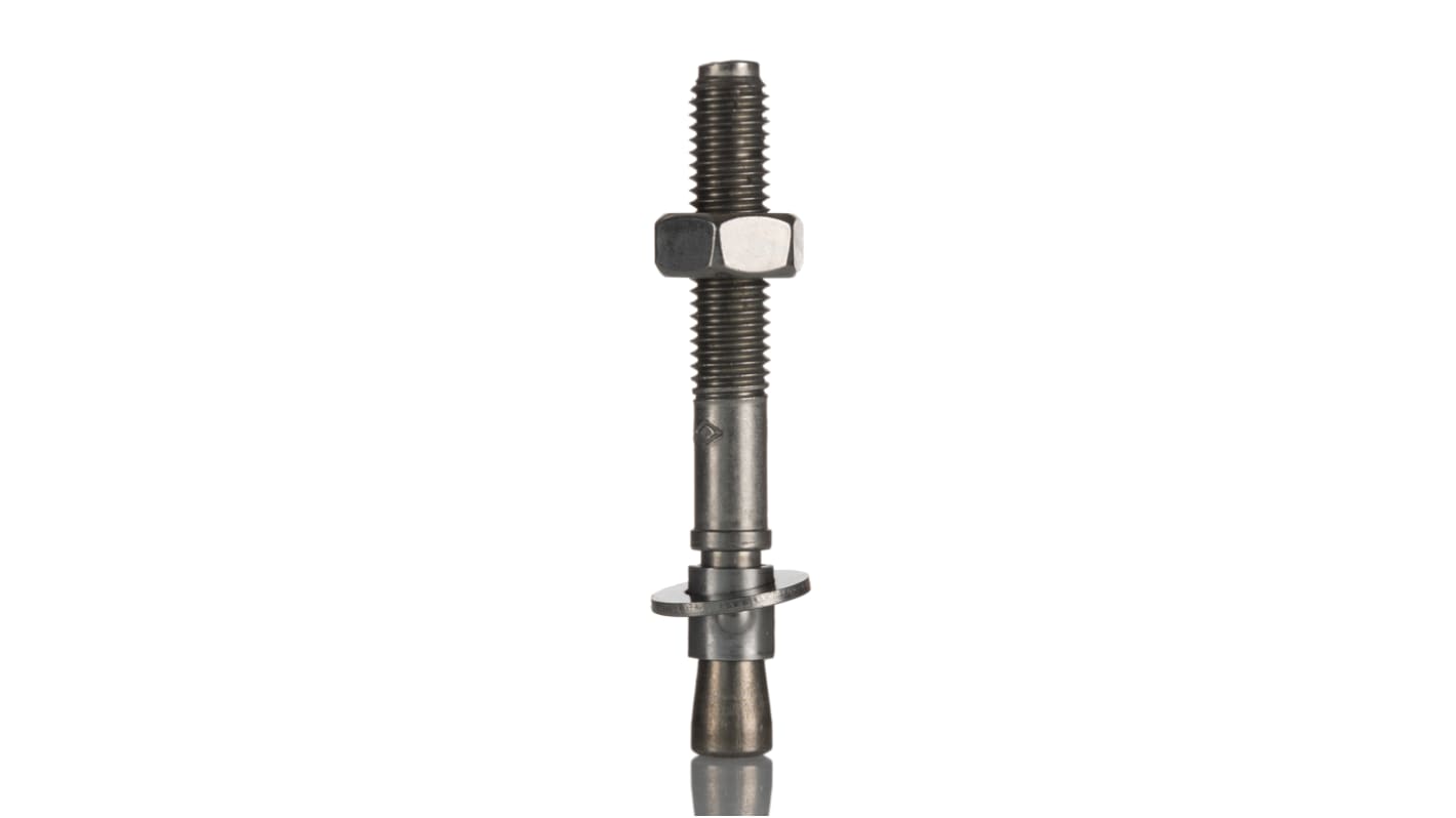 RS PRO Stainless Steel Bolt Anchor M10 x 85mm, 10mm Fixing Hole