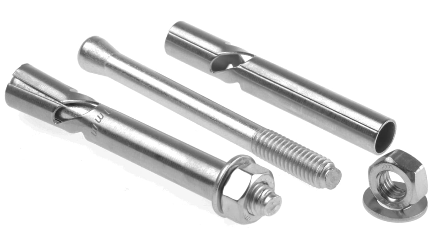 Mocowanie do kamienia dł 75mm Stal nierdzewna Ø 10mm RS PRO Kotwa